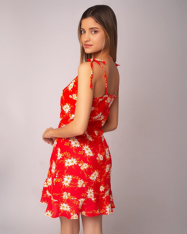 Vestido Florita - Rojo - Tienda Nébula