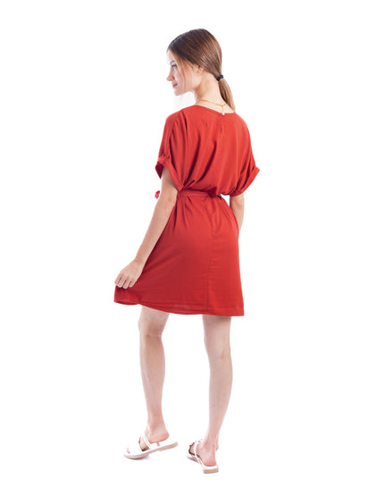Vestido Izell - Ladrillo - Tienda Nébula