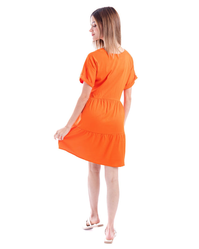 Vestido Xiamy - Anaranjado - Tienda Nébula