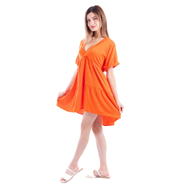 Vestido Xiamy - Anaranjado - Tienda Nébula