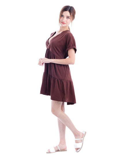 Vestido Xiamy - Marrón - Tienda Nébula