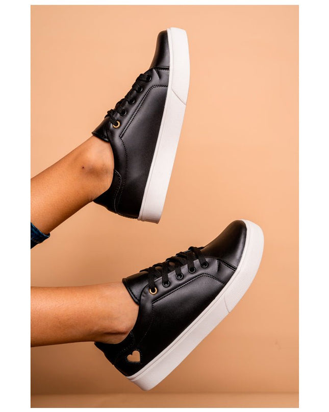 Zapatilla Arezzo - Negro - Tienda Nébula