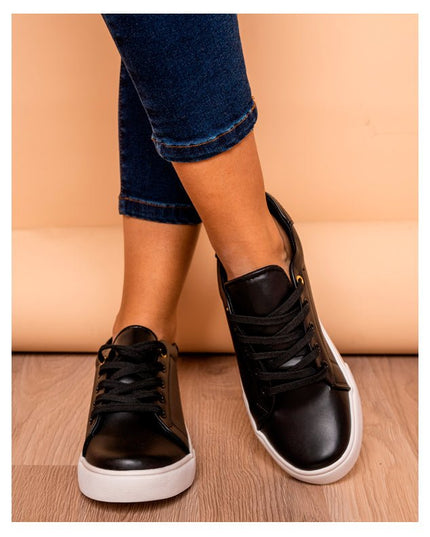 Zapatilla Arezzo - Negro - Tienda Nébula