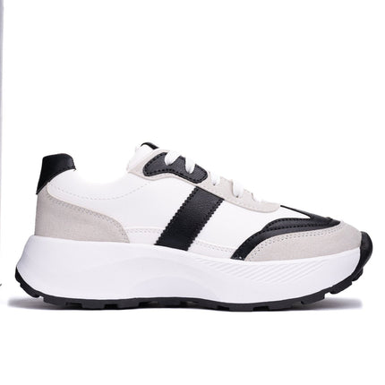 Zapatilla Berzobit - Blanco Negro - Tienda Nébula