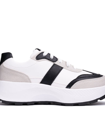 Zapatilla Berzobit - Blanco Negro - Tienda Nébula