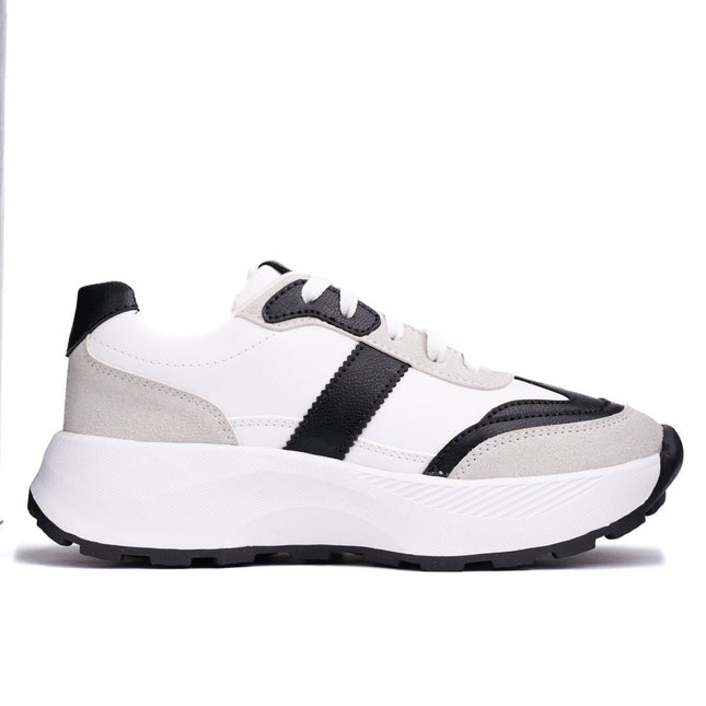 Zapatilla Berzobit - Blanco Negro - Tienda Nébula