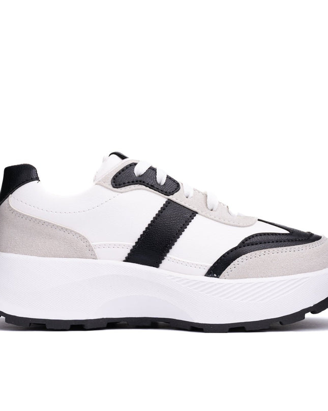 Zapatilla Berzobit - Blanco Negro - Tienda Nébula