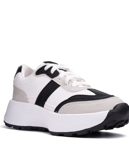 Zapatilla Berzobit - Blanco Negro - Tienda Nébula