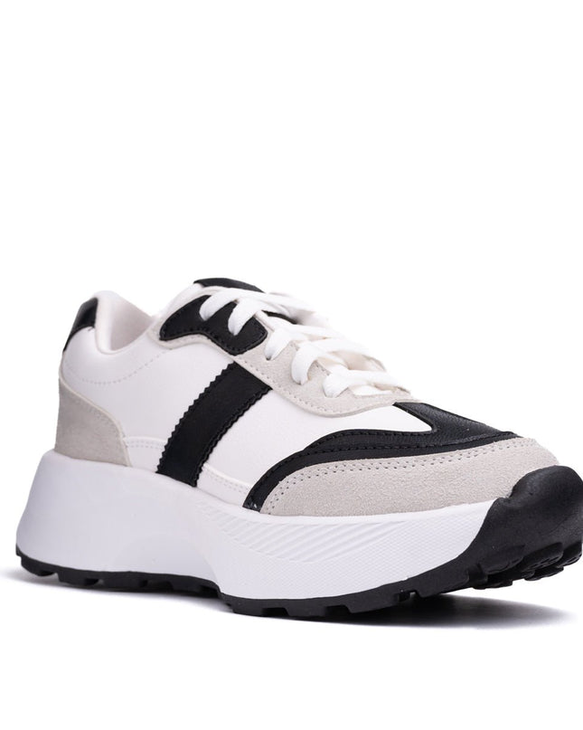 Zapatilla Berzobit - Blanco Negro - Tienda Nébula