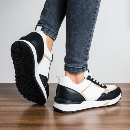 Zapatilla Bookre - Negro Beige - Tienda Nébula