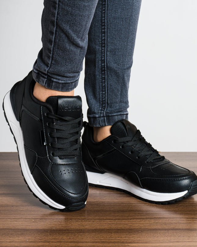 Zapatilla Bookre - Negro Total - Tienda Nébula