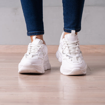 Zapatilla Chain - Blanco - Tienda Nébula