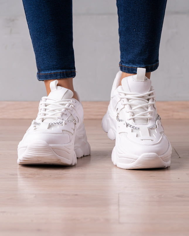 Zapatilla Chain - Blanco - Tienda Nébula