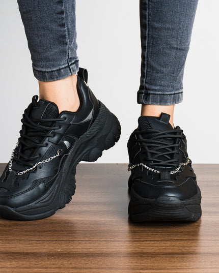 Zapatilla Chain - Negro - Tienda Nébula