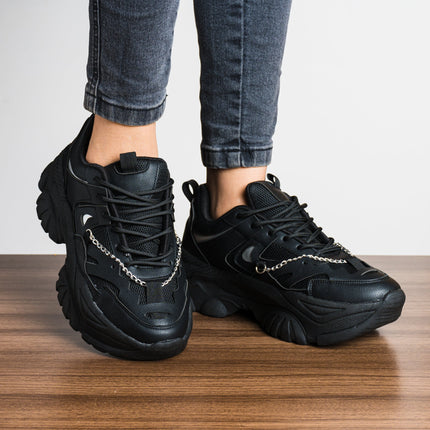 Zapatilla Chain - Negro - Tienda Nébula