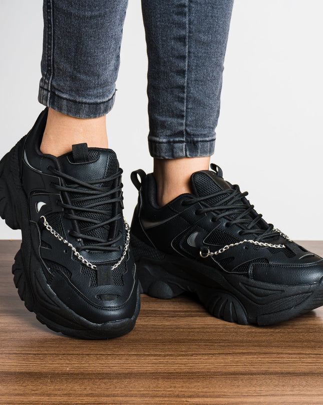 Zapatilla Chain - Negro - Tienda Nébula