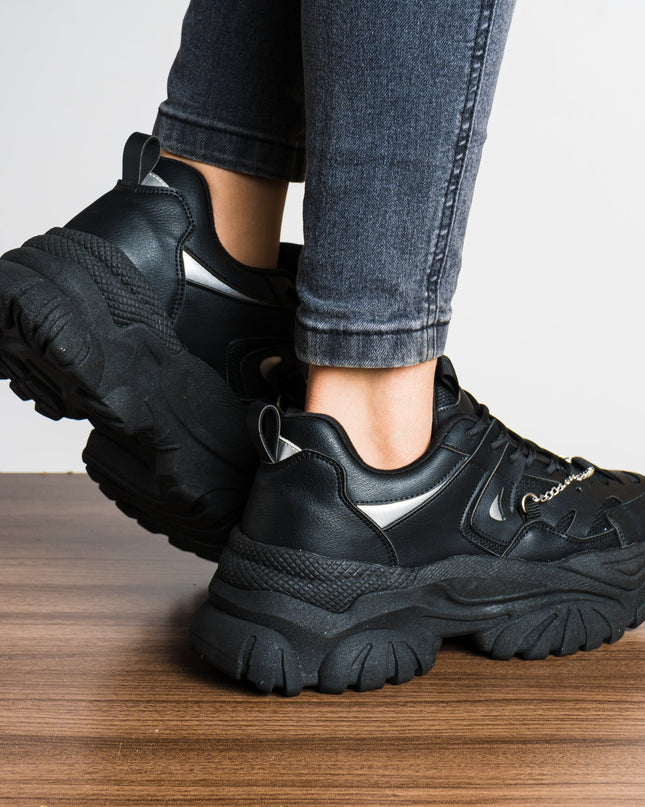 Zapatilla Chain - Negro - Tienda Nébula