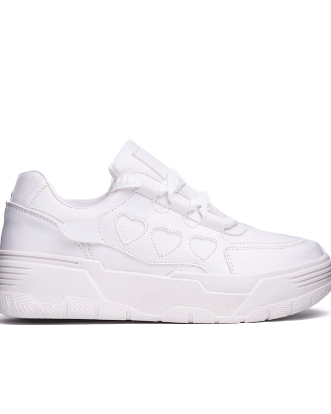 Zapatilla Corazone - Blanco - Tienda Nébula
