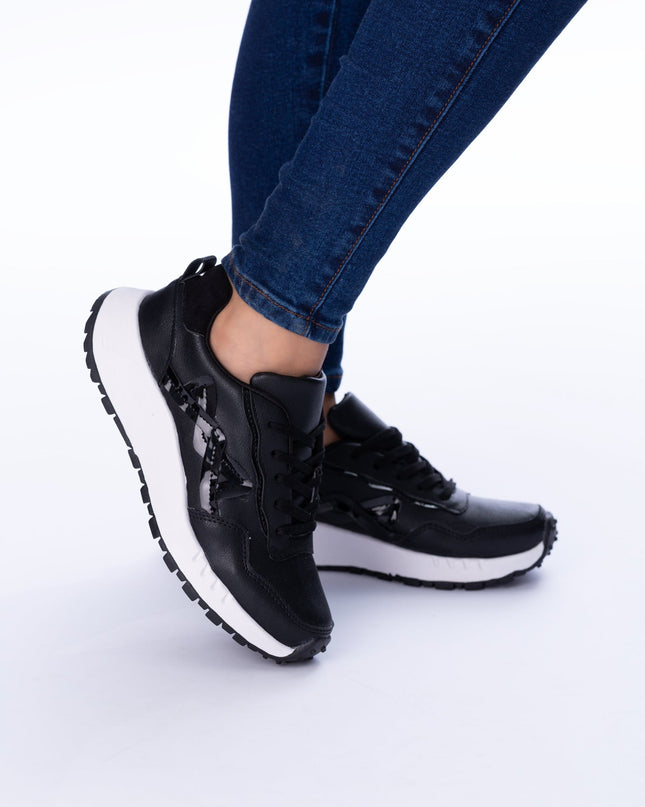 Zapatilla Kitty - Negro y Blanco - Tienda Nébula