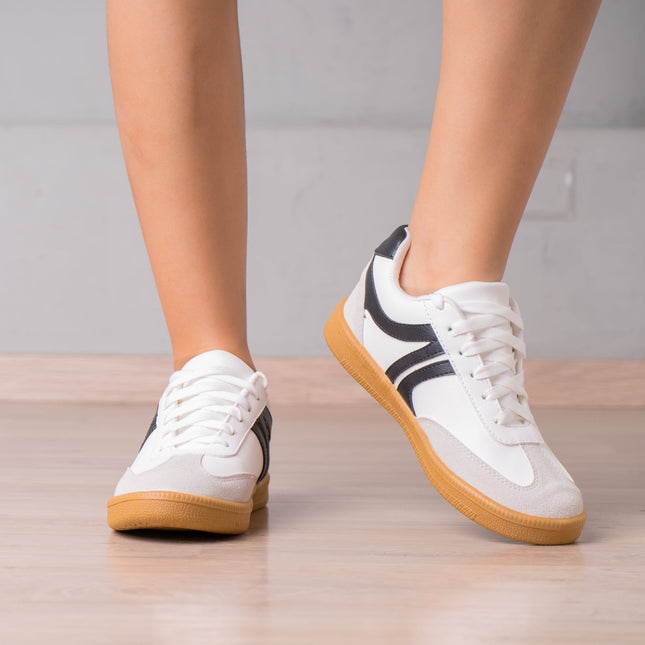 Zapatilla Mausont - Blanco Negro - Tienda Nébula