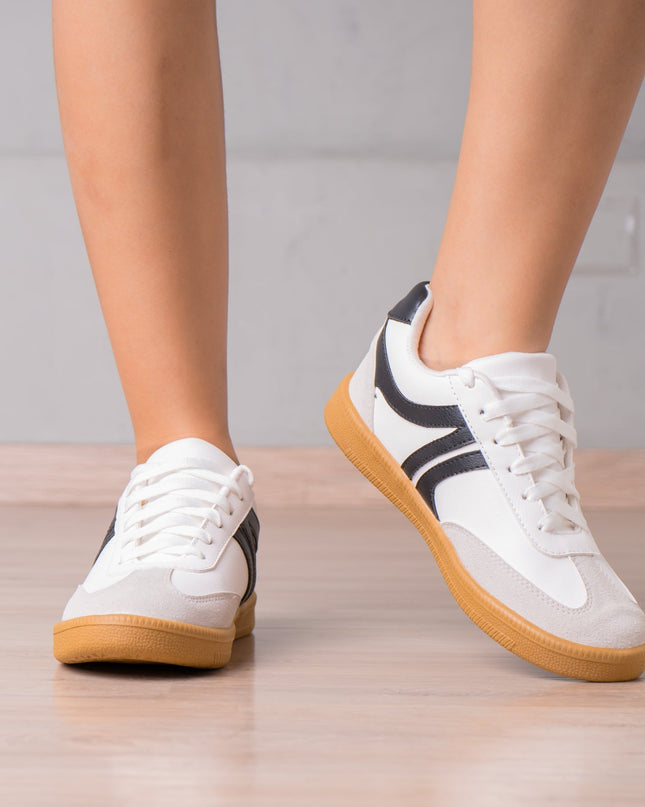 Zapatilla Mausont - Blanco Negro - Tienda Nébula