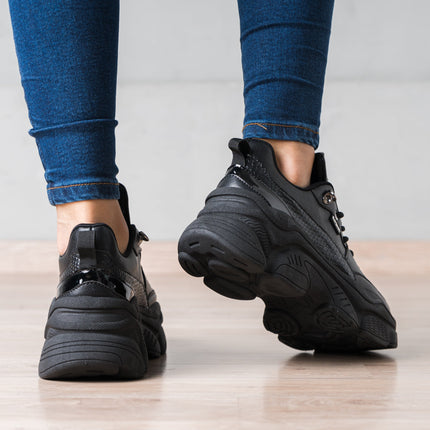 Zapatilla Pastoni - Negro Total - Tienda Nébula