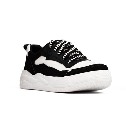 Zapatilla Strong - Blanco Negro - Tienda Nébula