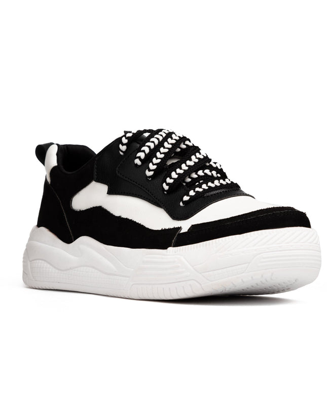 Zapatilla Strong - Blanco Negro - Tienda Nébula