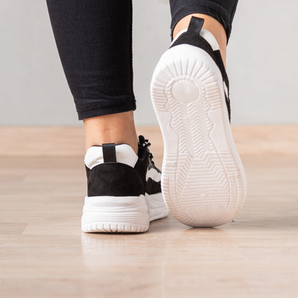 Zapatilla Strong - Blanco Negro - Tienda Nébula