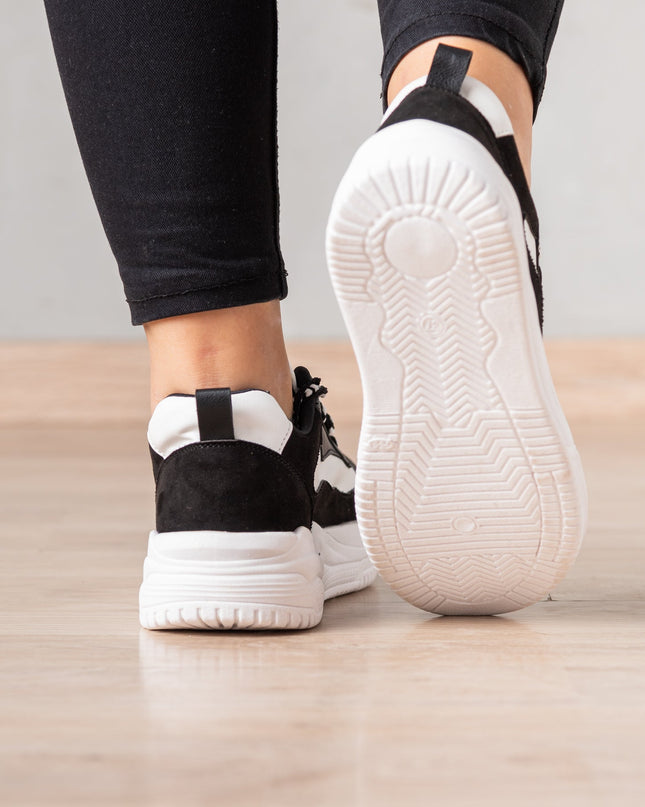 Zapatilla Strong - Blanco Negro - Tienda Nébula