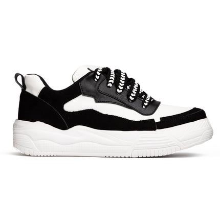 Zapatilla Strong - Blanco Negro - Tienda Nébula