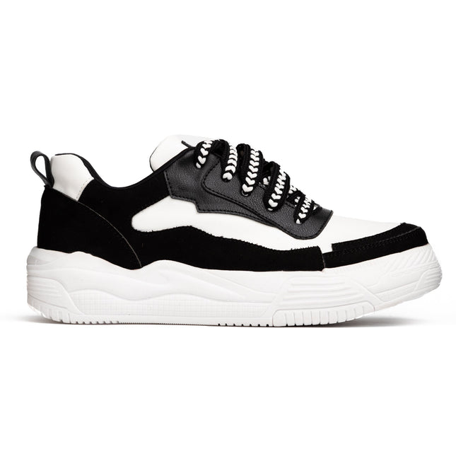 Zapatilla Strong - Blanco Negro - Tienda Nébula