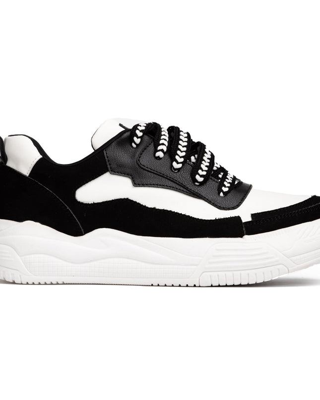 Zapatilla Strong - Blanco Negro - Tienda Nébula