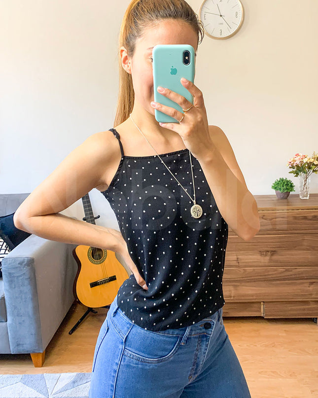 Blusa Dots - Negro