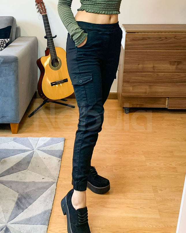 Pantalón Cargo - Negro