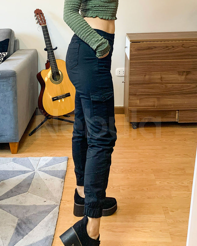 Pantalón Cargo - Negro
