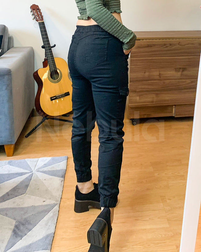 Pantalón Cargo - Negro