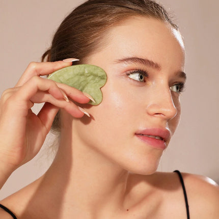 Rodillo facial + gua sha - Blanco