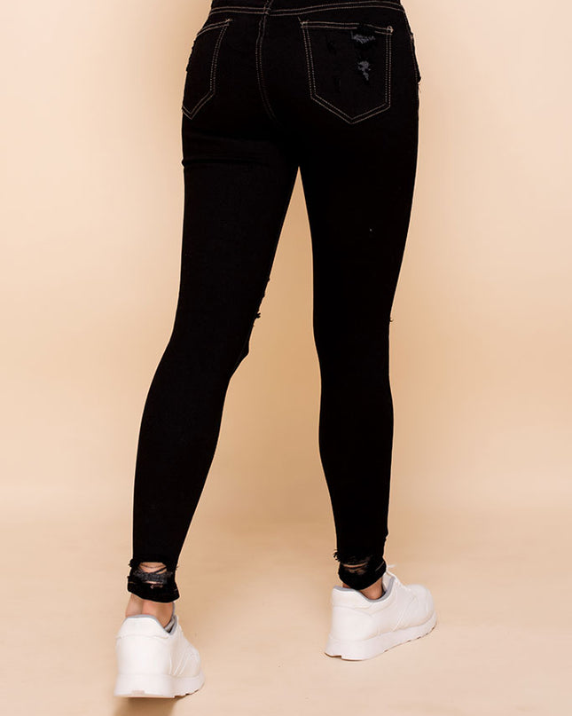 Pantalón Destroyed - Negro