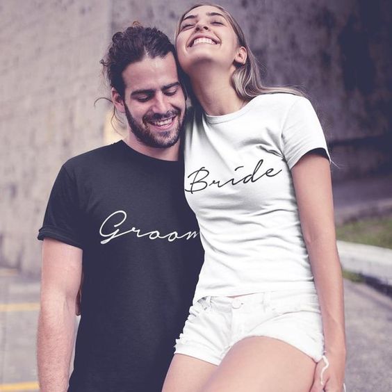 Polo Personalizado Pareja - Groom And Bride