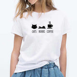 Polo Mujer - Cats Books Coffee