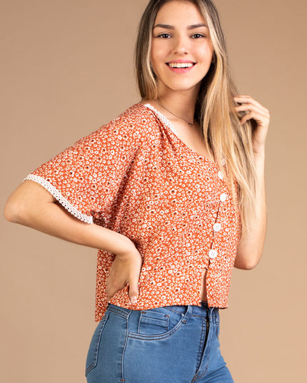 Blusa Wood - Naranja