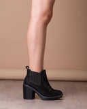 Botas Texana - Negro Gamuza