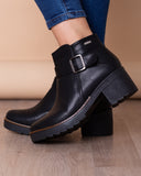 Botin Busselton - Negro Cuero