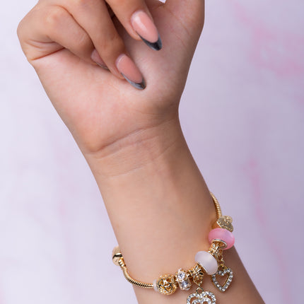 Pulsera Essence - Rosado y blanco #8