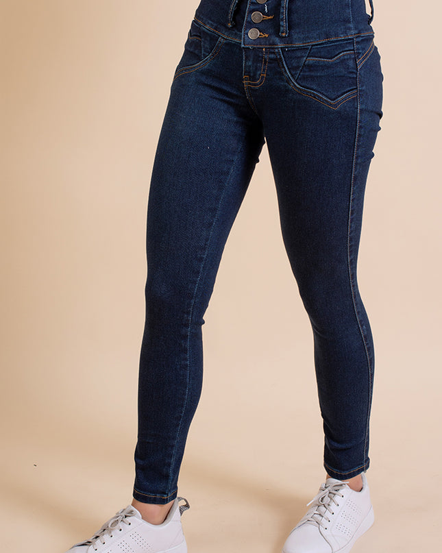 Pantalón High Waist - Azul