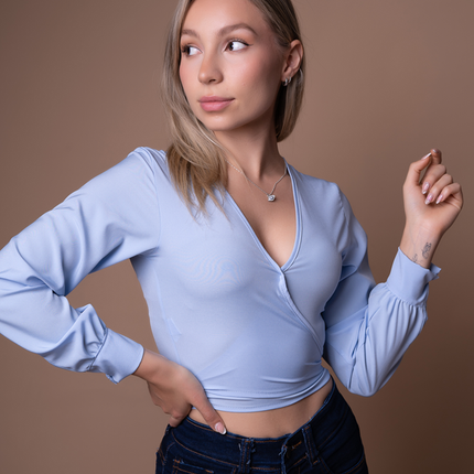 Blusa Vanya- Celeste