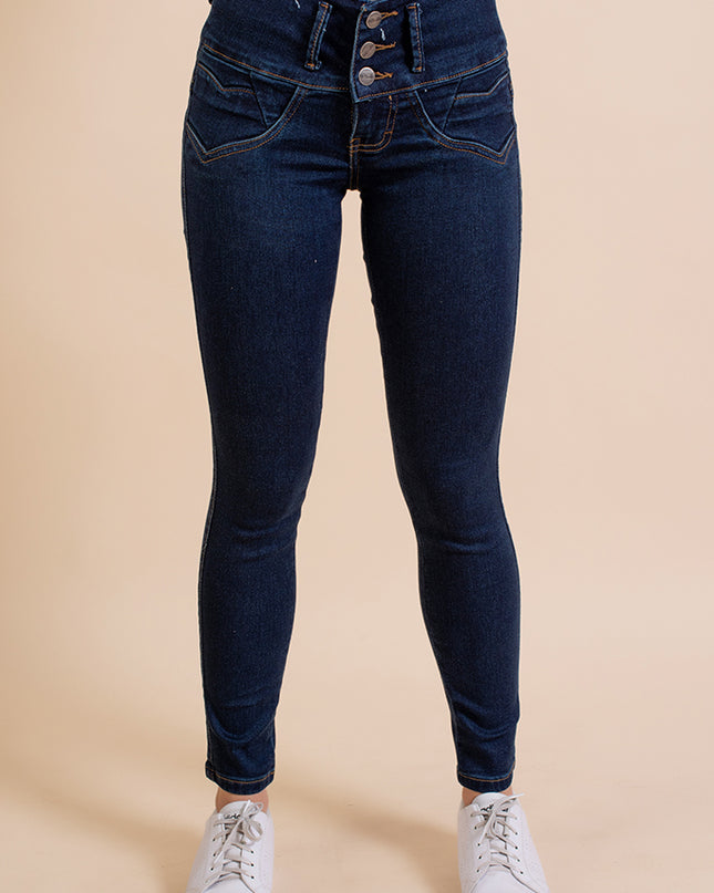 Pantalón High Waist - Azul