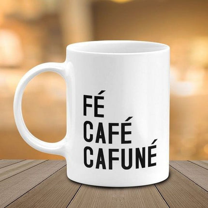 Taza personalizada - Fé Café Cafuné