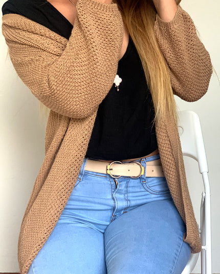 Cardigan Essential - Camel